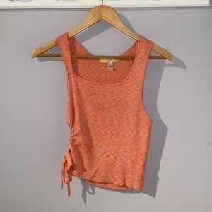 Urban Outfitters orange cutout top